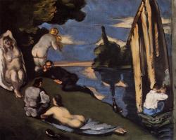 Paul Cézanne (Aix-en-Provence, 1839 - 1906); Pastoral (Idyll), 1870; oil on canvas, 81 x 65 cm; Musée d'Orsay, Paris