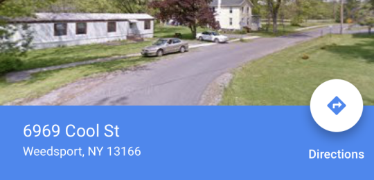 the-macra: eldritch-seinfeld:  i just came upon some very good information 6969 cool st is a real place, and its located in weedsport  IF YOU SEE A FADED SIGN AT THE SIDE OF THE ROAD 