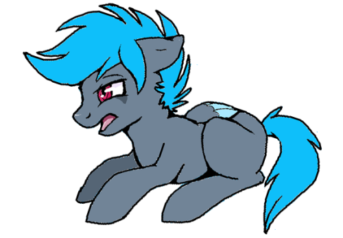 luanna249:Inspired by a conversation on Discord, I decided to draw my pony OC completely in MS Paint