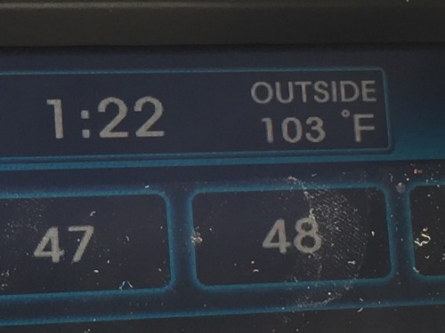 Hot as fuck outside