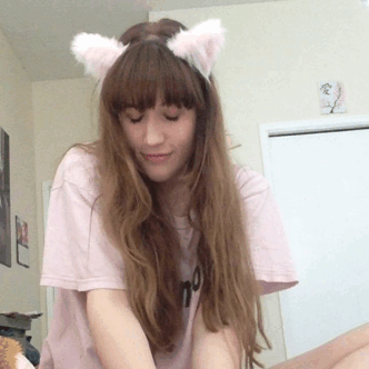 harukitten:  Getting ready for my date night with daddy! 💞 (kitten ears from @kittensplaypenshop) 