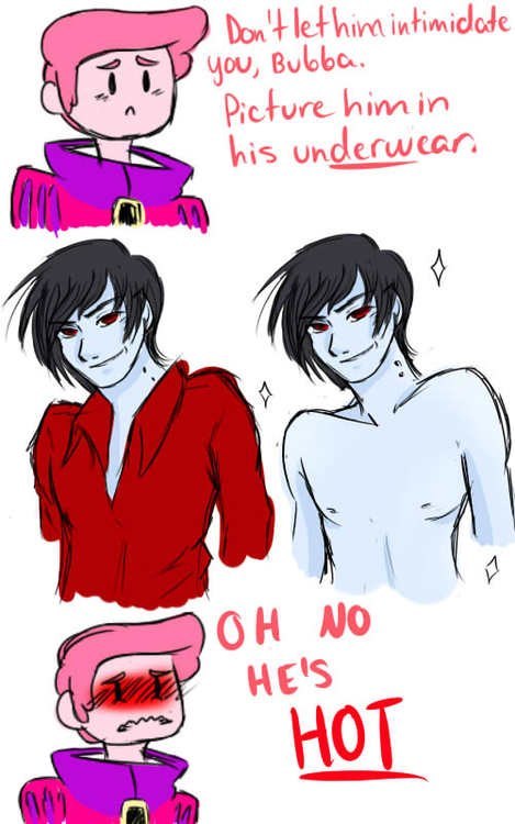 lostinadarkworld:  Imagining Marshall Lee in his underwear only makes it worse, Gumball