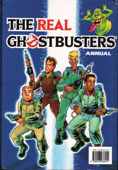 browsethestacks:Vintage Comic - The Real Ghostbusters Annual 1989 (Marvel UK)Cover + Endpapers + Bac