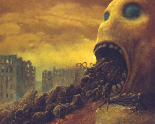 fight-like-a-crow:The paintings of Zdzislaw Beksinski