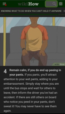 pottybunnys-blog:these wikihow articles on how to hold your pee make me so sksjdjssk 😖😳  “consider letting out a little bit to help you hold longer” famous last words