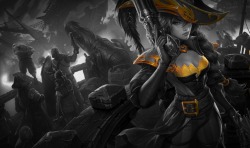 Monochromatic Splash Art: Captain Fortune