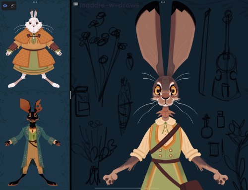 making some DnD rabbit folk characters