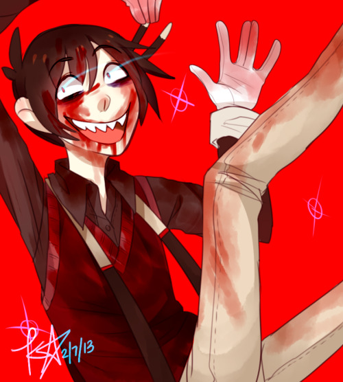 akatiiin:  I doodled a trickster Xero Mango designed for me because I feel kinda shitty todayNot sur