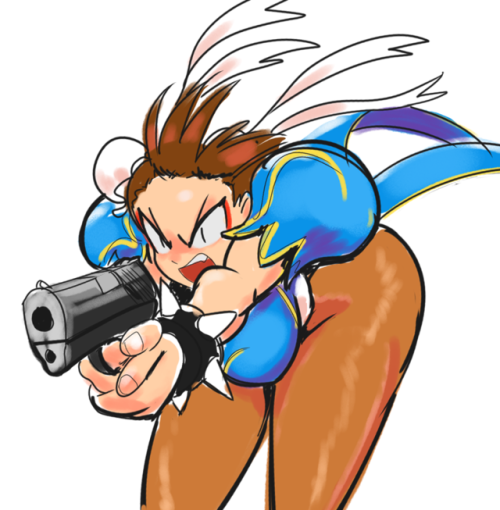 sirkoru:Its her! Chun-Li and her signature move “Pistolsho”!