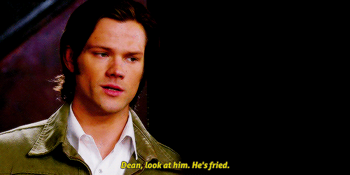 castielcampbell:  kripke-is-my-king:  fatpinkmoose:  #okay man but #sassy #sam