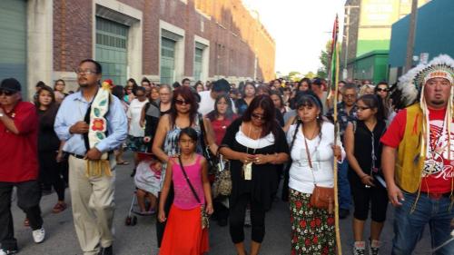 allthecanadianpolitics:  Hundreds of people gather in a vigil to honour and remember Tina Fontaine and Faron Hall; both are first nations who were recently found deceased. Tina Fontaine was found in a bag in the river, murdered. Media reports have come