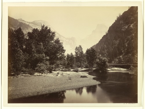 si-cooper-hewitt-design-museum:The Domes from the Valley, Yosemite, 1861–66, Smithsonian: Cooper Hew