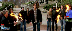 withahintofdestiel:   can we please appreaciate sam’s face when trying to avoid fate  