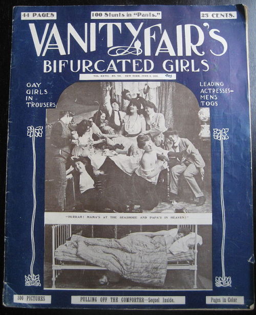 publicdomainreview: Vanity Fair special issue from 1903 dedicated to “bifurcated girls”,