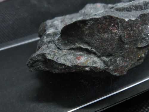 Native Mercury and Cinnabar on matrixLocality: Las Cuevas Mine, Almadén, Ciudad Real, Castilla La Ma