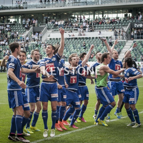 Die Luzerner im Freudentaumel nach der Sicherung der Europa League Qualifikation