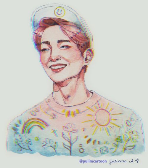  We found out that we don’t havemany watercolor drawings of Jinki,so here’s a smiley one