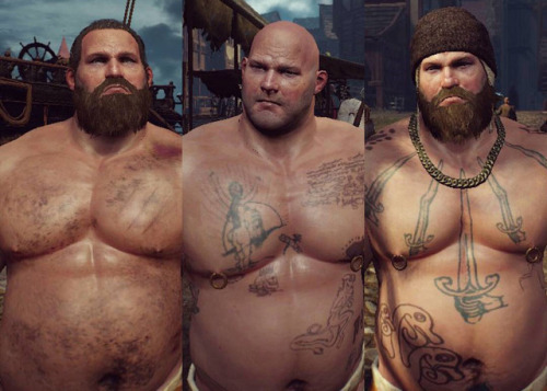 real-thick:A compilation of screencaps of the dockhands from The Witcher 3 during the “A 