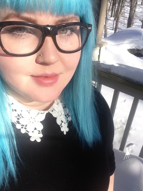 themanicpixiedreamgrrrl:  Tried to take an ootd in the snow, it went up to my knees. Need spring now!