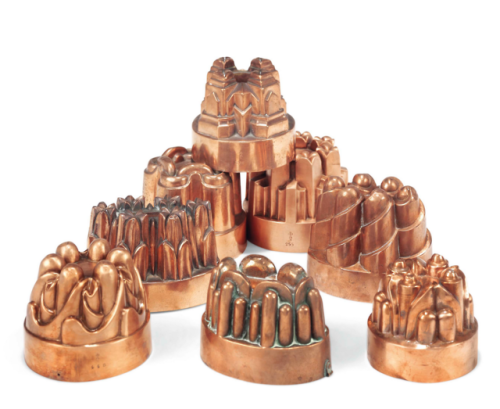 Architecture for the table - two groups of Victorian copper jelly mouldsChristie’s