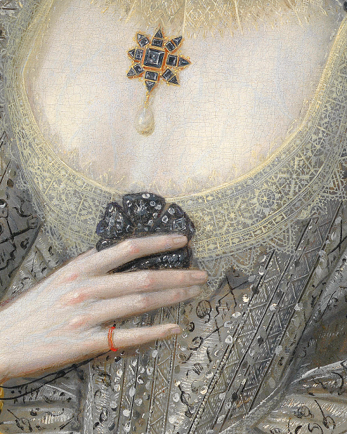 arsantiquis: Robert Peake the Elder - Portrait of a Woman, Possibly Frances Cotton, Lady Montagu, of