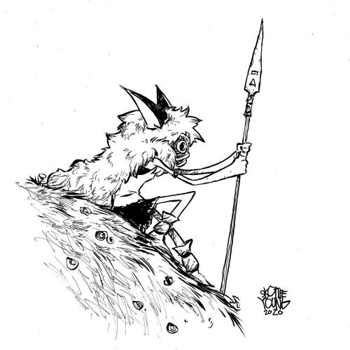  Princess Mononoke daily sketch (2020)Art by: Skottie Young