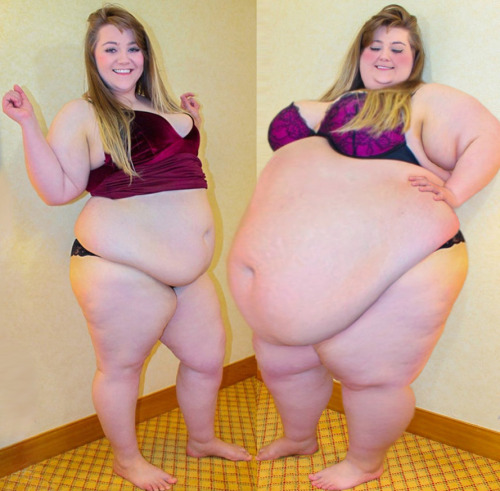 beast-bonnie-sama: porcelainbbw: unbridledappetite: Big Cutie Bonnie before and after (as she might 