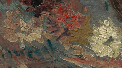 just-art5: Vincent van Gogh - Vase with Chinese asters and gladioli, 1886 (details)