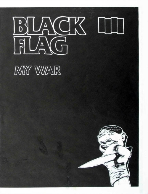 zombiesenelghetto:  Black Flag: My War lyric booklet, artwork by Raymond Pettibon, 1984