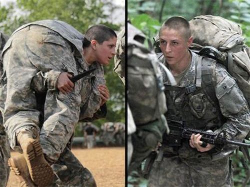 Captain Kristen Griest (left) and First Lieutenant Shaye Haver (right) have become the first women t