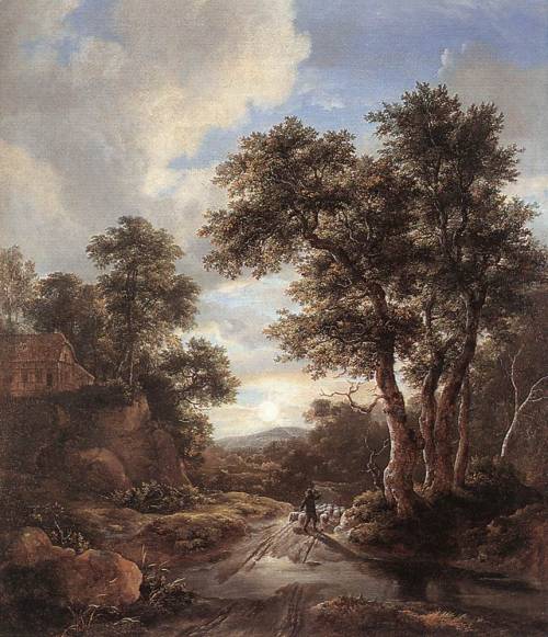 Sunrise in a Wood, Jacob van Ruisdael, after 1670