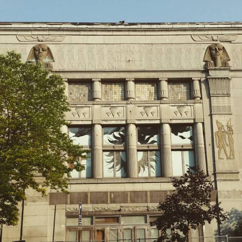 forgetfuldepths: This building in my neighbourhood with Egyptian Revival architecture used to be the