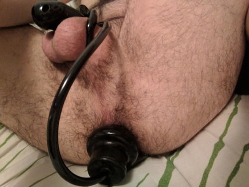 pnwchasteboy:  boy got and played with a new toy last night… Made it up to 10 pumps! This was day 3 of constant chastity, and absolutely loving it! My pussy can accept much more than before, I think it is because I’m constantly aroused and know that