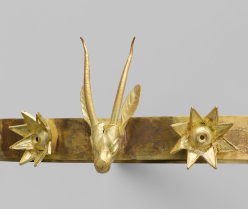 virtual-artifacts:Headband with Heads of Gazelles and a Stag Between Stars or FlowersPeriod: Second 