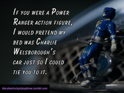 “If you were a Power Ranger action figure,