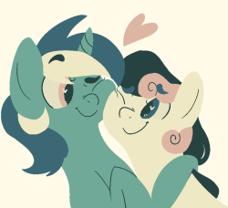 blockeriino:  i drew this a while back and never posted it so i’ll post it now  D'aww, dat LyraBon~ &lt;3