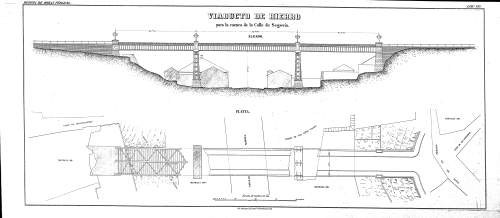 Vanished Madrid: the old Segovia Viaduct.Built in 1874, the first Segovia Viaduct (named after the S