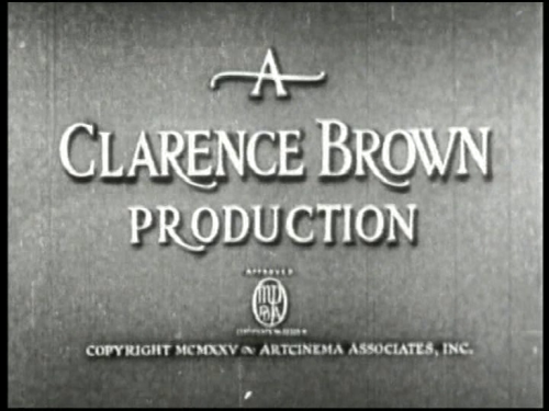 The Credits The Eagle (1925)Director: Clarence Brown 