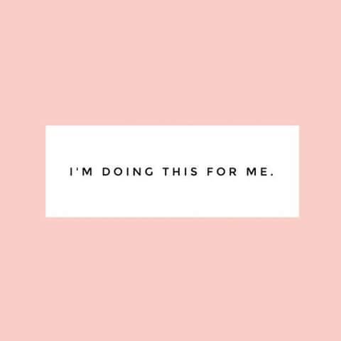 Let&rsquo;s do it for ourselves.