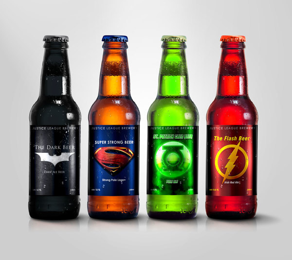 jedavu:  If Superheroes Brewed Their Own Beers… by Orlando-based graphic designer