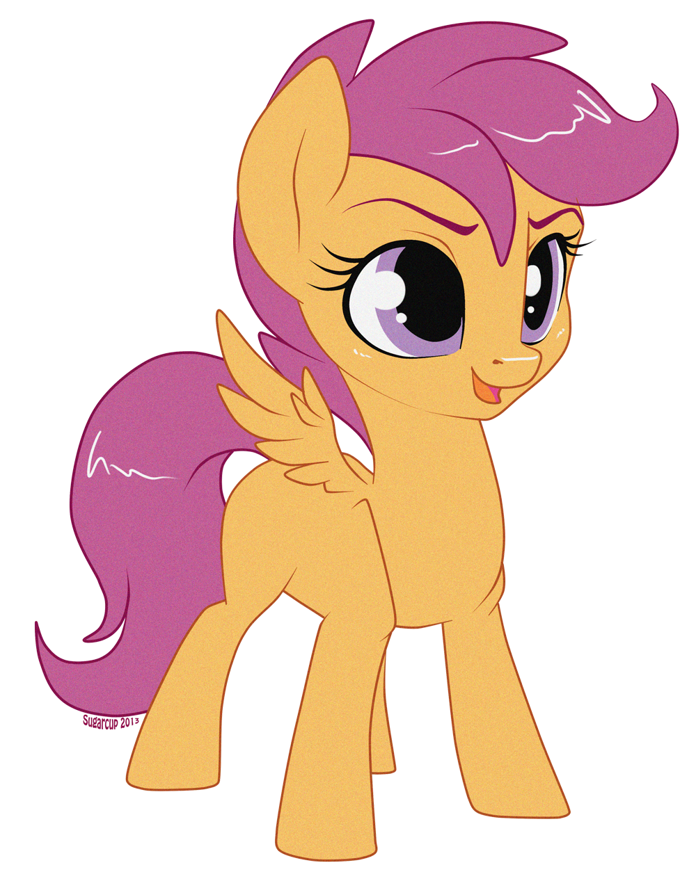 theponyartcollection:  Scootaloo by ~nirac  Cutieloo~! c: