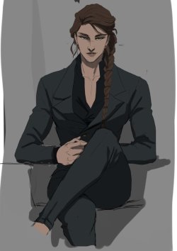 badasserywomen: Fucking Kassandra in a suit…could she be anymore perfect. I needed so much more of this in my life.