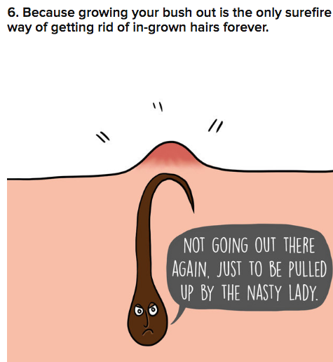 hairypussyandmore:mastermind1967:buzzfeeduk:11 Reasons To Grow Your Pubes OutHairy women are not jus