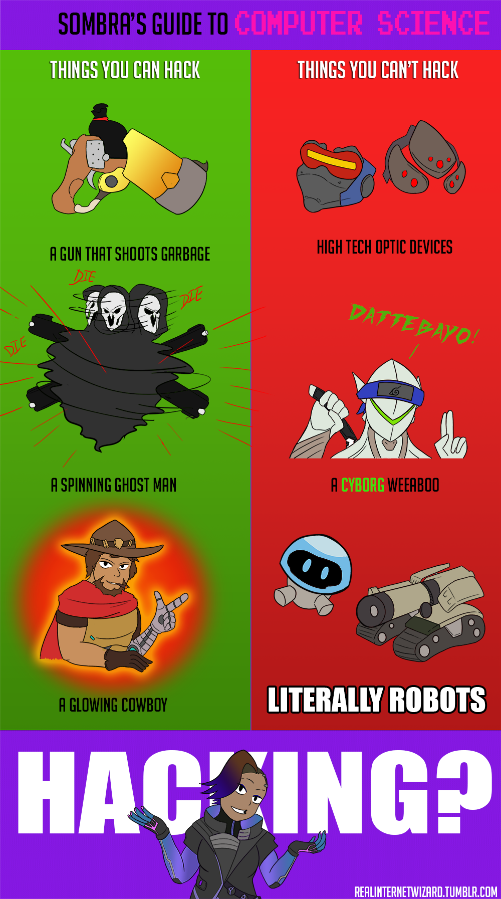 realinternetwizard: Sombra is awesome to play! I can’t be the only one who finds