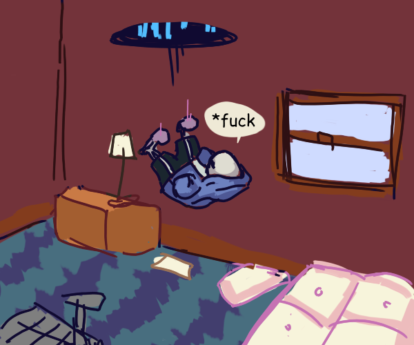kuudessilma:  sans tries to teleport in his bed after a rough day but misses 