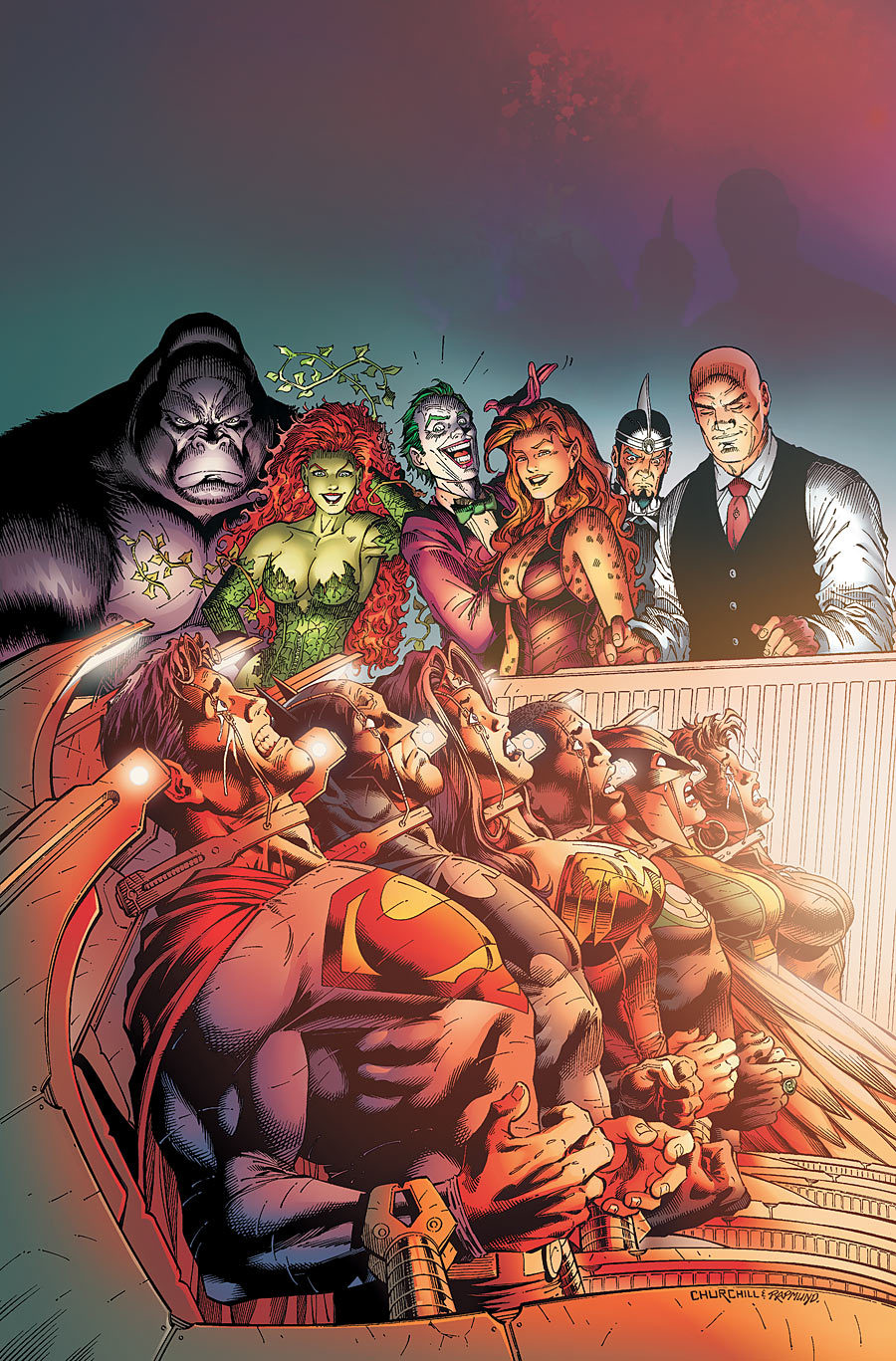 comicbookwomen:  Injustice Gang and JLA-Ian Churchill