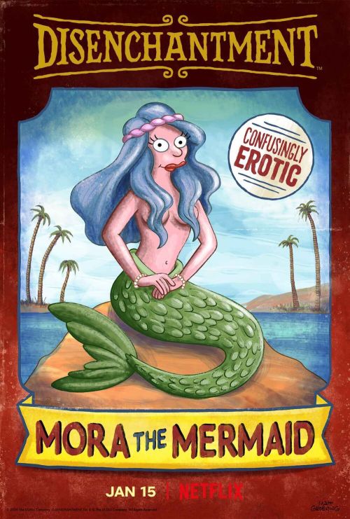 Today’s Princess of the Day is: Mora, from Disenchantment.The free-spirited princess of Mermaid Isla