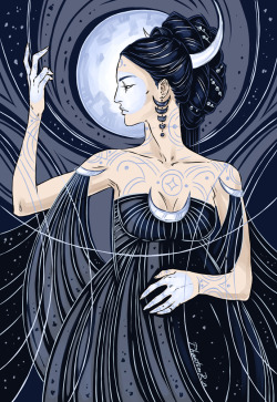 phantomrin:  Tarot - the Moon 