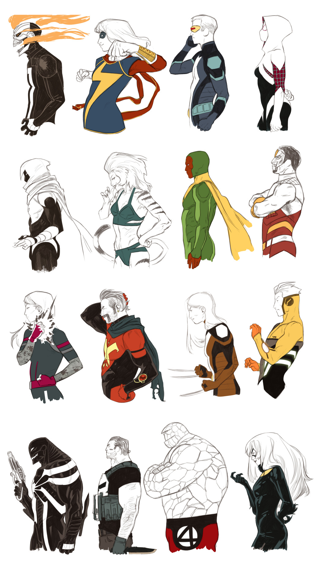 kristaferanka:  kristaferanka:  my Marvel Now series - updated - about a year of