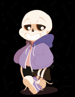 chocochaofun:  taking a break from some work, and who’s more appropriate for breaks than sans? :P (also made a transparent version!) 